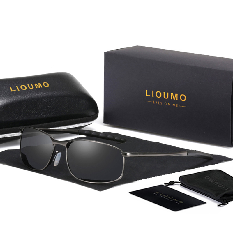 Sunglasses Aviator Polarized - LIOUMO ماركة تصميم جديد الطيران الذكور