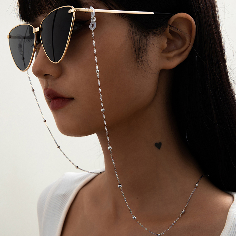 Sunglass Retainer Cord - سلسلة نظارات معدنية عصرية متعددة الوظائف،