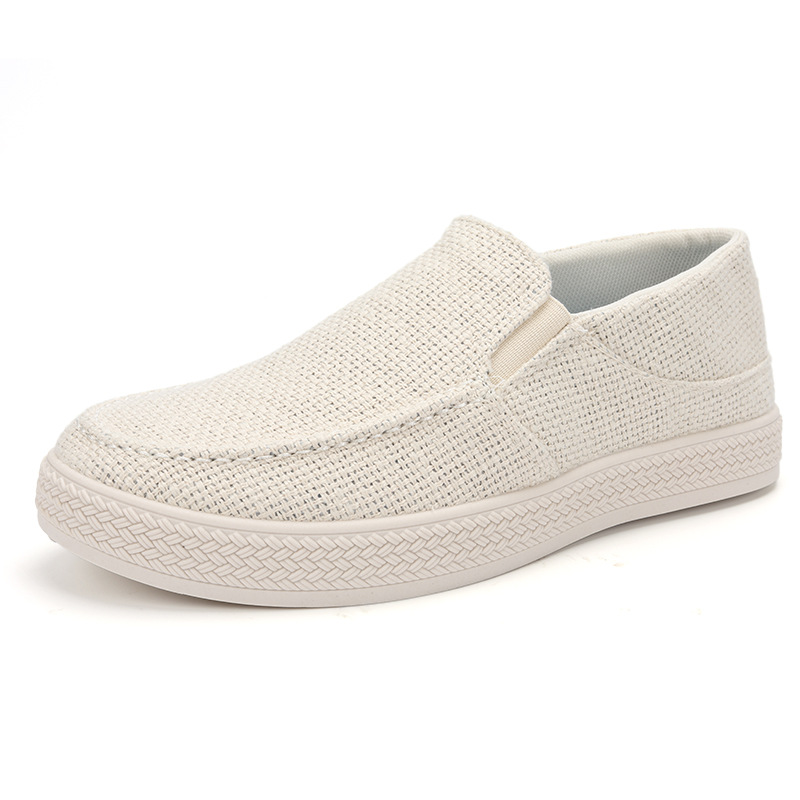 Espadrille Slip On - أحذية رجالية كاجوال من الكتان سهلة