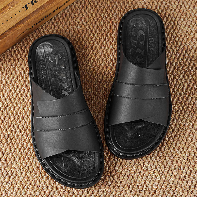 شباشب رجالية كلاسيكية من الجلد - مراجعة Flip Flop Leather Men وسعره