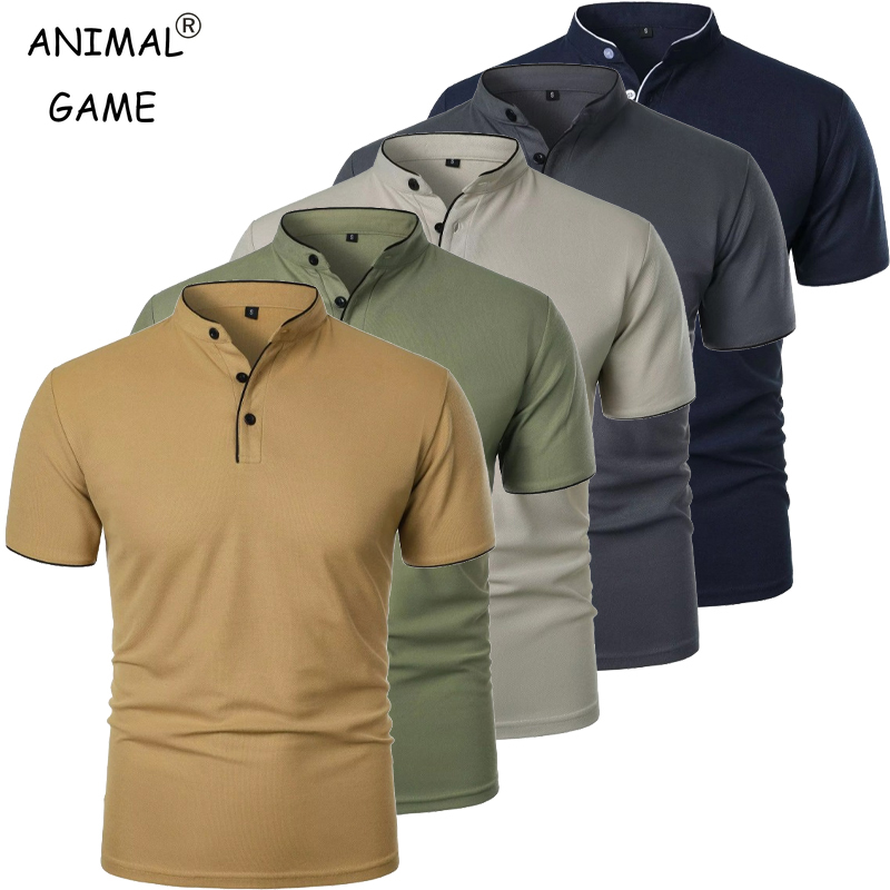 جديد الرجال قصيرة الأكمام طوق  - مراجعة Polo Shirt Pique وسعره