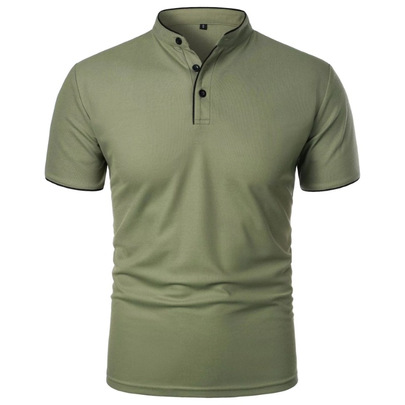 جديد الرجال قصيرة الأكمام طوق  - مراجعة Polo Shirt Pique وسعره
