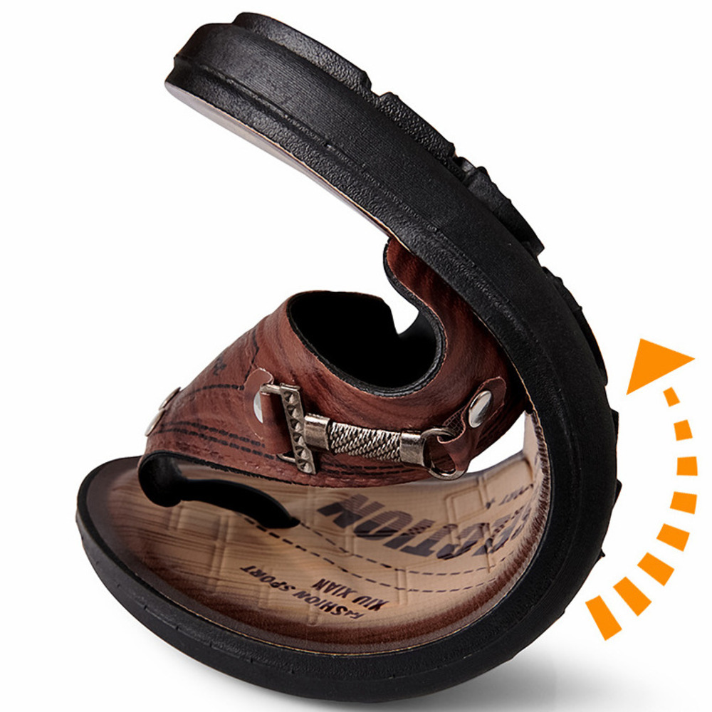 شباشب جلدية للرجال، صنادل صيفي - مراجعة Flip Flop Leather Men وسعره
