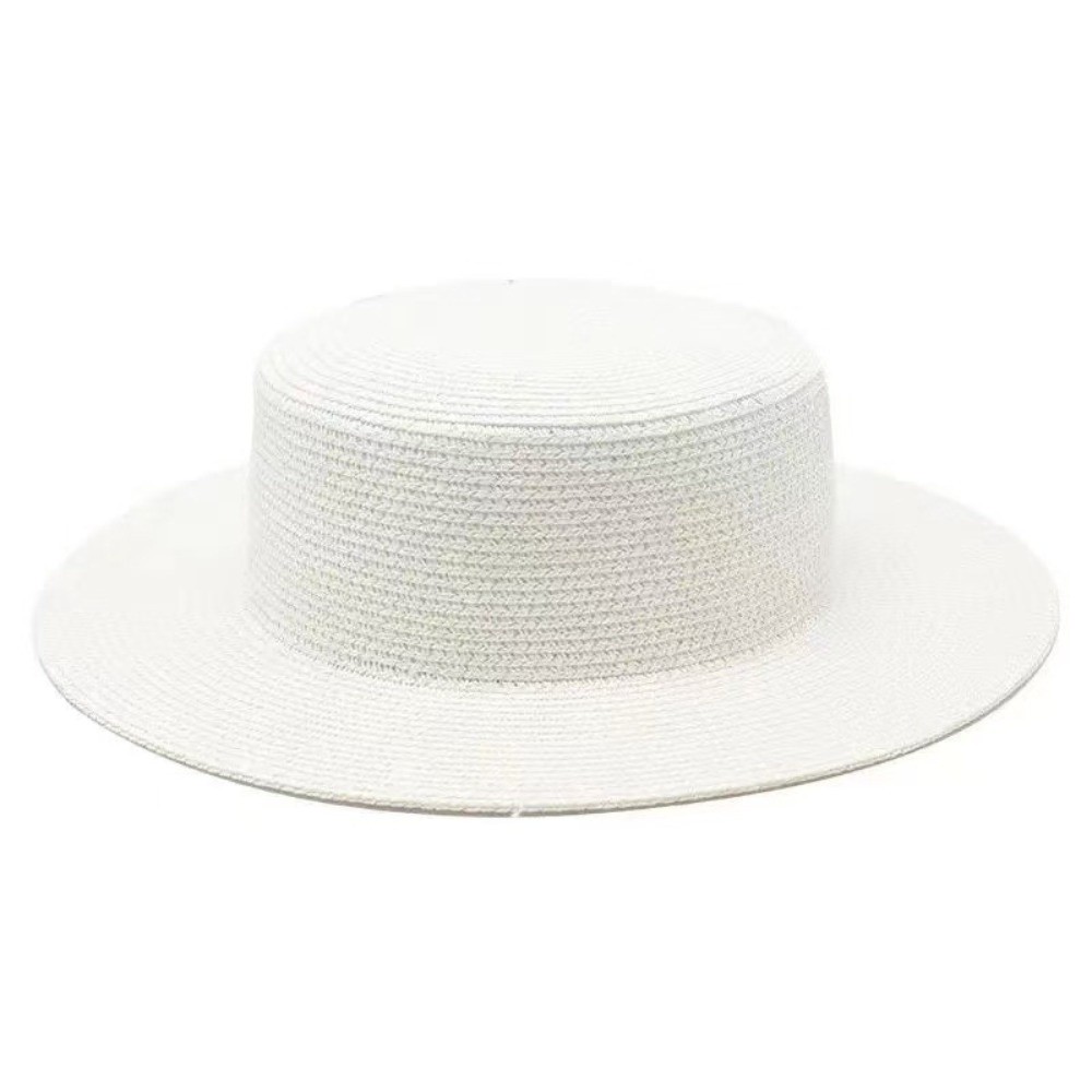 قبعة قش عصرية واسعة الحواف للس - مراجعة Bucket Hat Straw وسعره