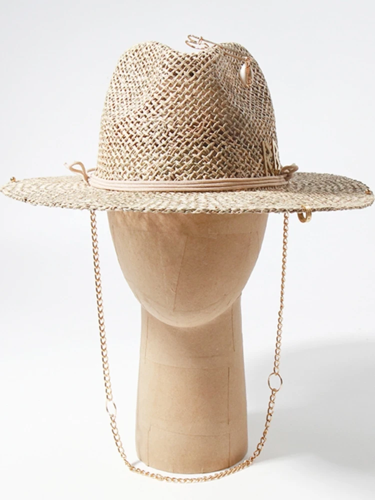 بنما القش قبعة الشمس واسعة حاف - مراجعة Bucket Hat Straw وسعره
